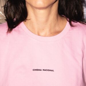 Camiseta CINEMA NACIONAL rosa