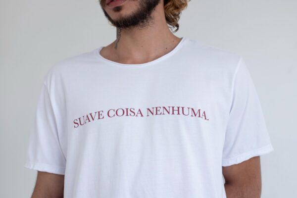 Camiseta SUAVE COISA NENHUMA. branco - Image 4