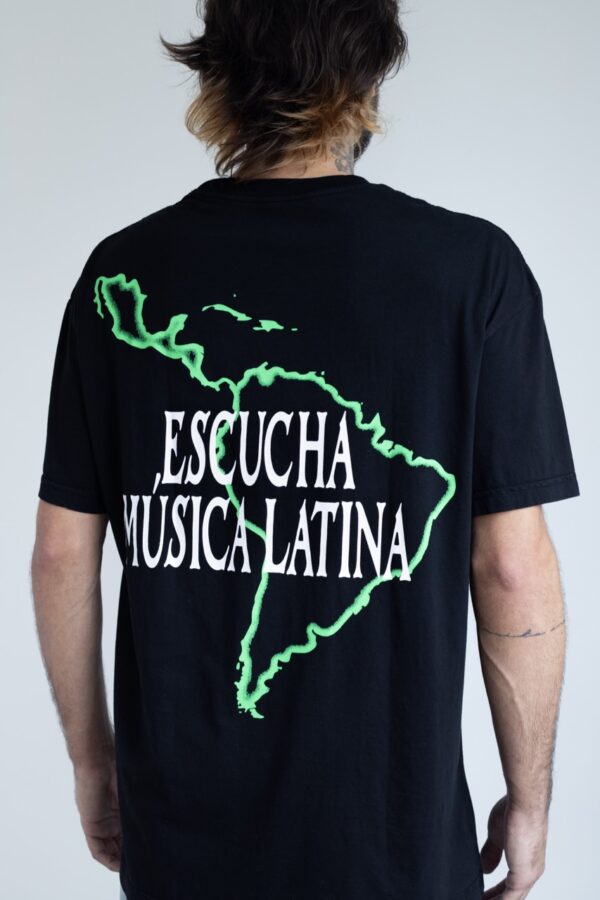 Camisetão ESCUCHA MÚSICA LATINA 4.0 preto - Image 3