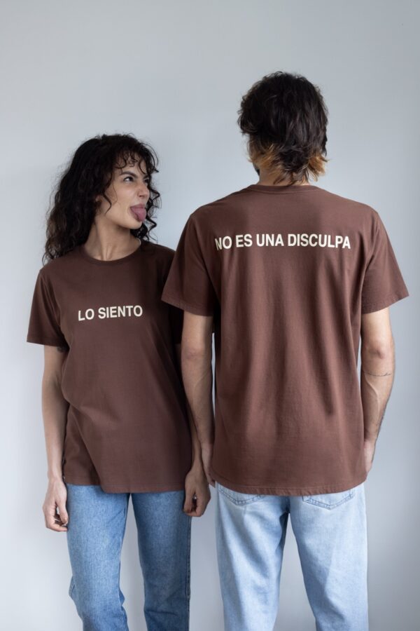 Camiseta LO SIENTO 2.0 marrom - Image 3