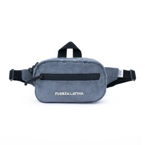 Pochete impermeável em VELUDO COTELÊ cinza chumbo