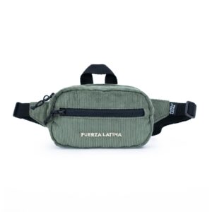 Pochete impermeável em VELUDO COTELÊ verde