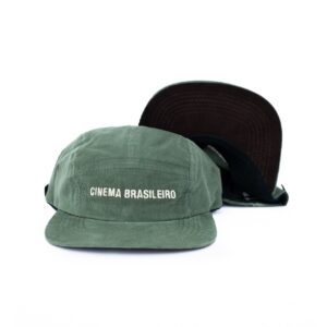 Boné CINEMA BRASILEIRO em veludo cotelê verde