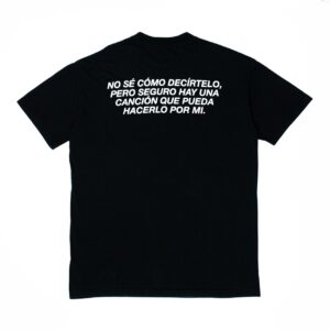 Camisetão NO SÉ CÓMO DECÍRTELO preto