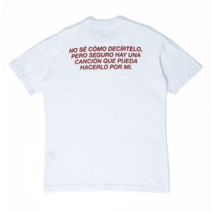 Camisetão NO SÉ CÓMO DECÍRTELO branco