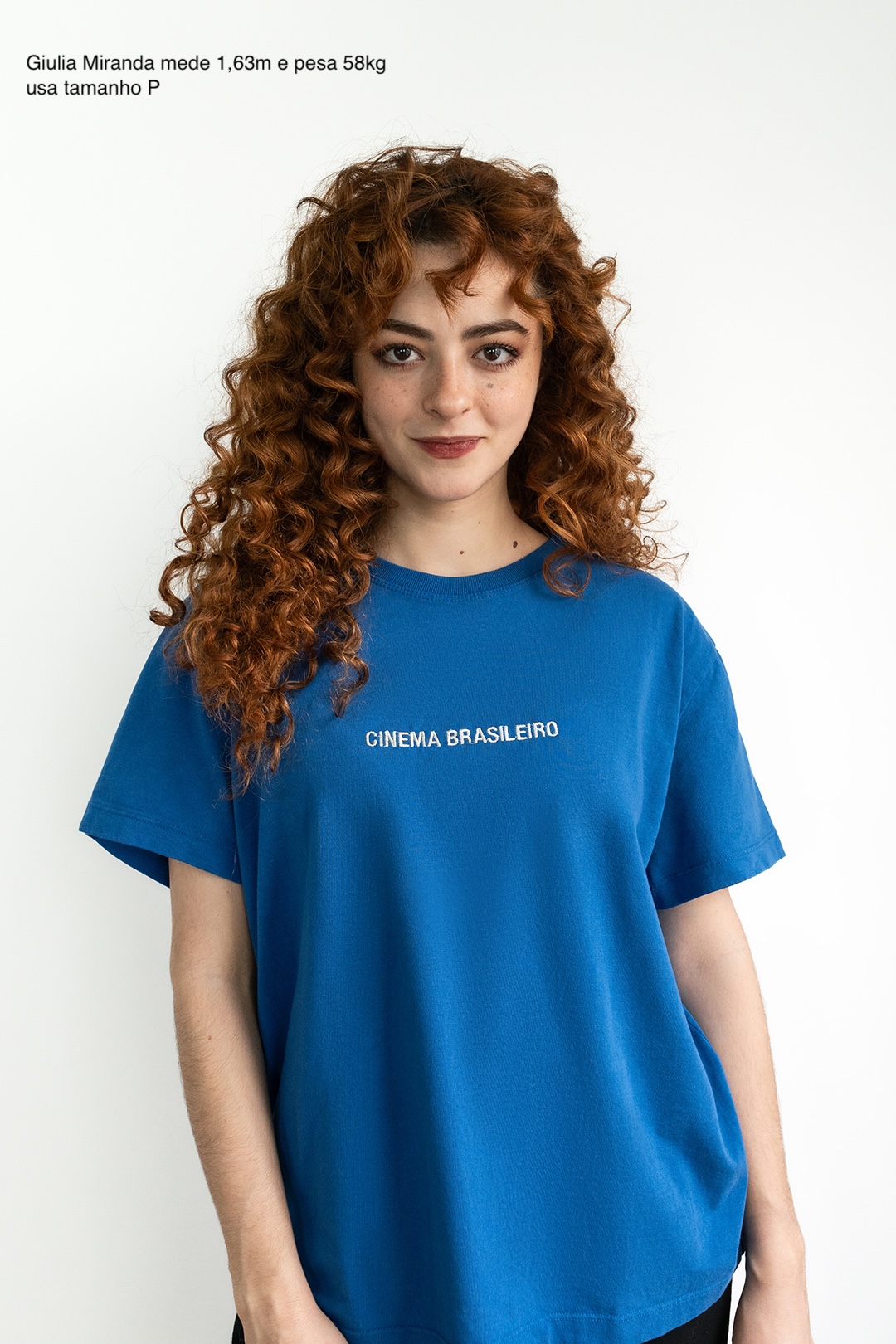 Camiseta malhão bordada CINEMA BRASILEIRO azul - Imagem 8
