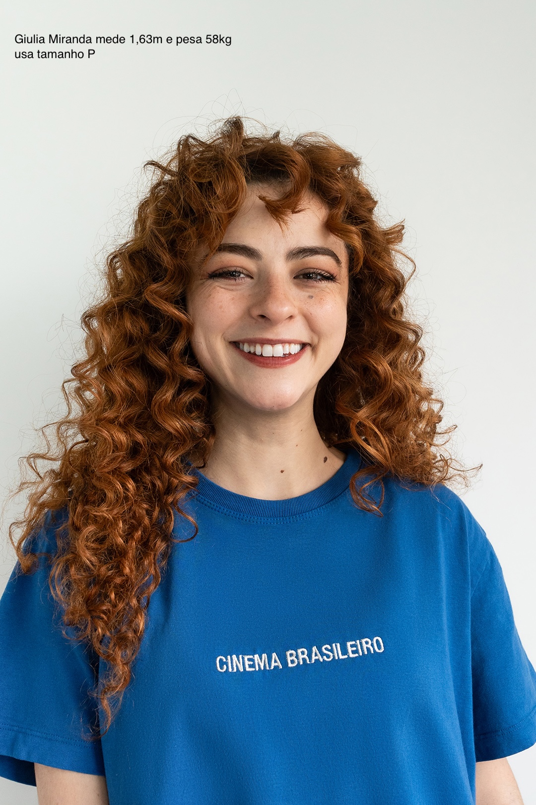 Camiseta malhão bordada CINEMA BRASILEIRO azul - Imagem 6