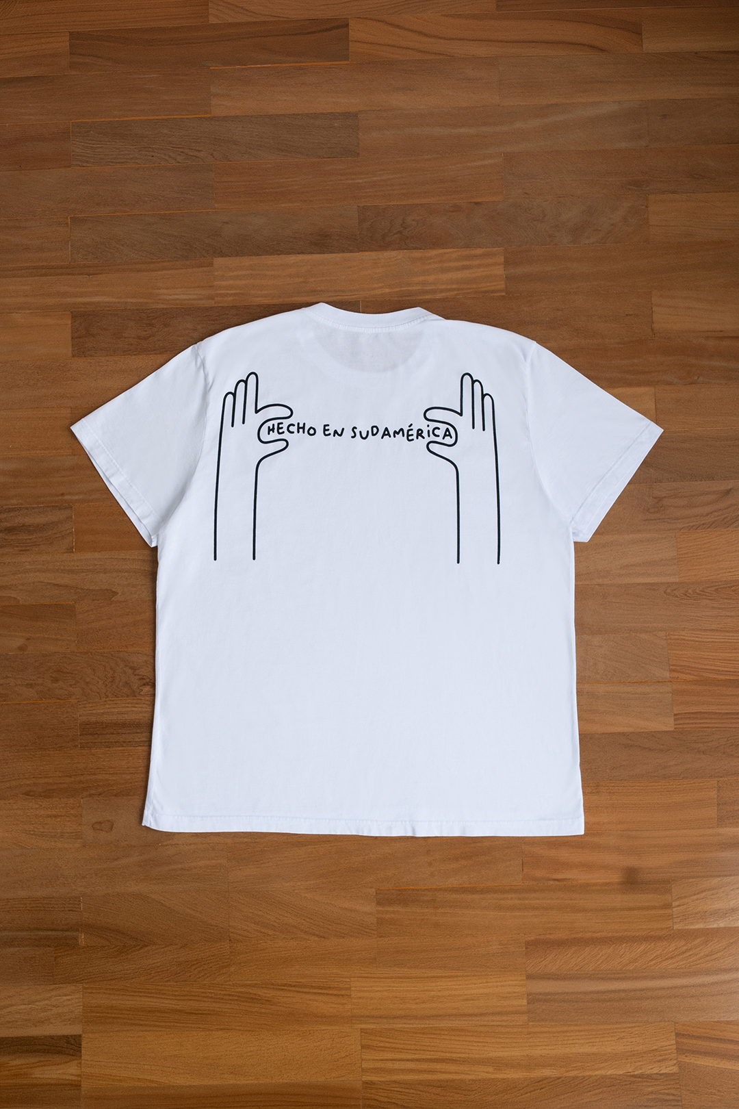 Camiseta HECHO EN SUDAMÉRICA branca - Imagem 3