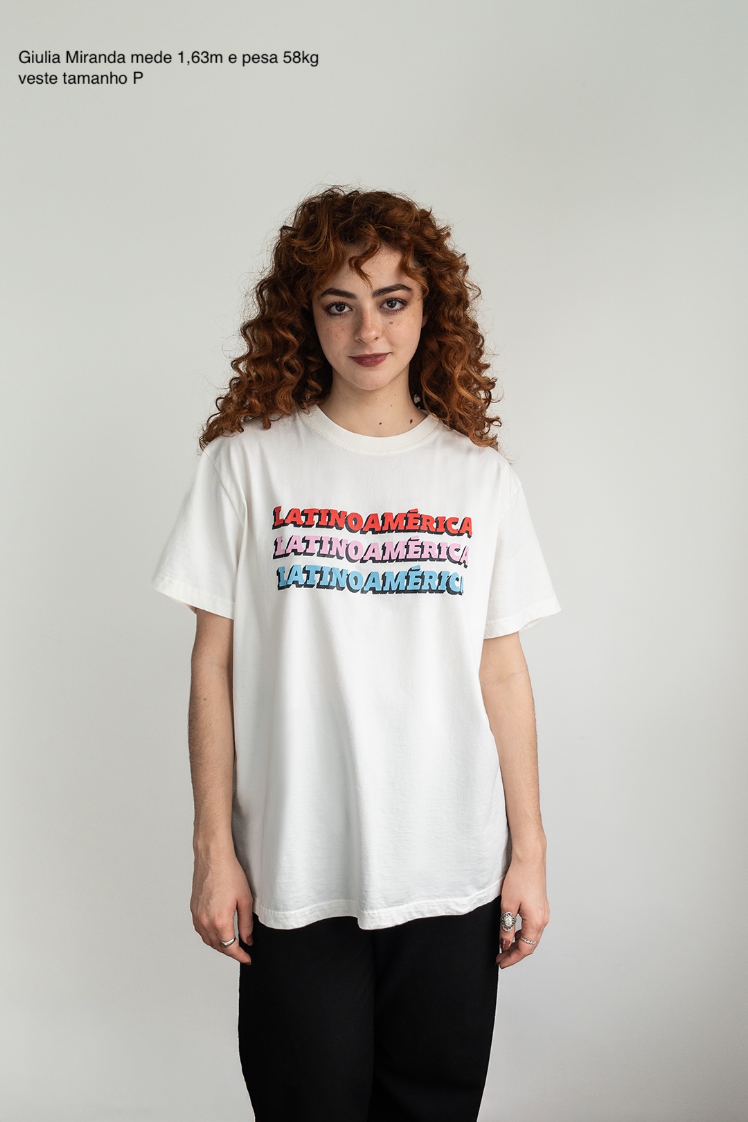 Camiseta LATINOAMÉRICA X3 branco cru - Imagem 6