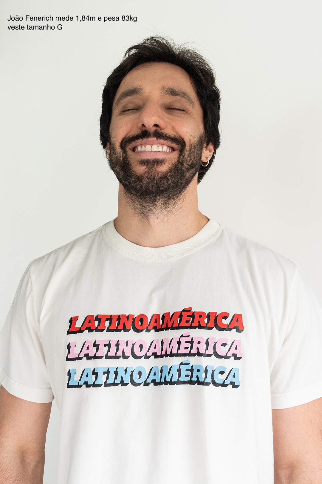 Camiseta LATINOAMÉRICA X3 branco cru - Imagem 2