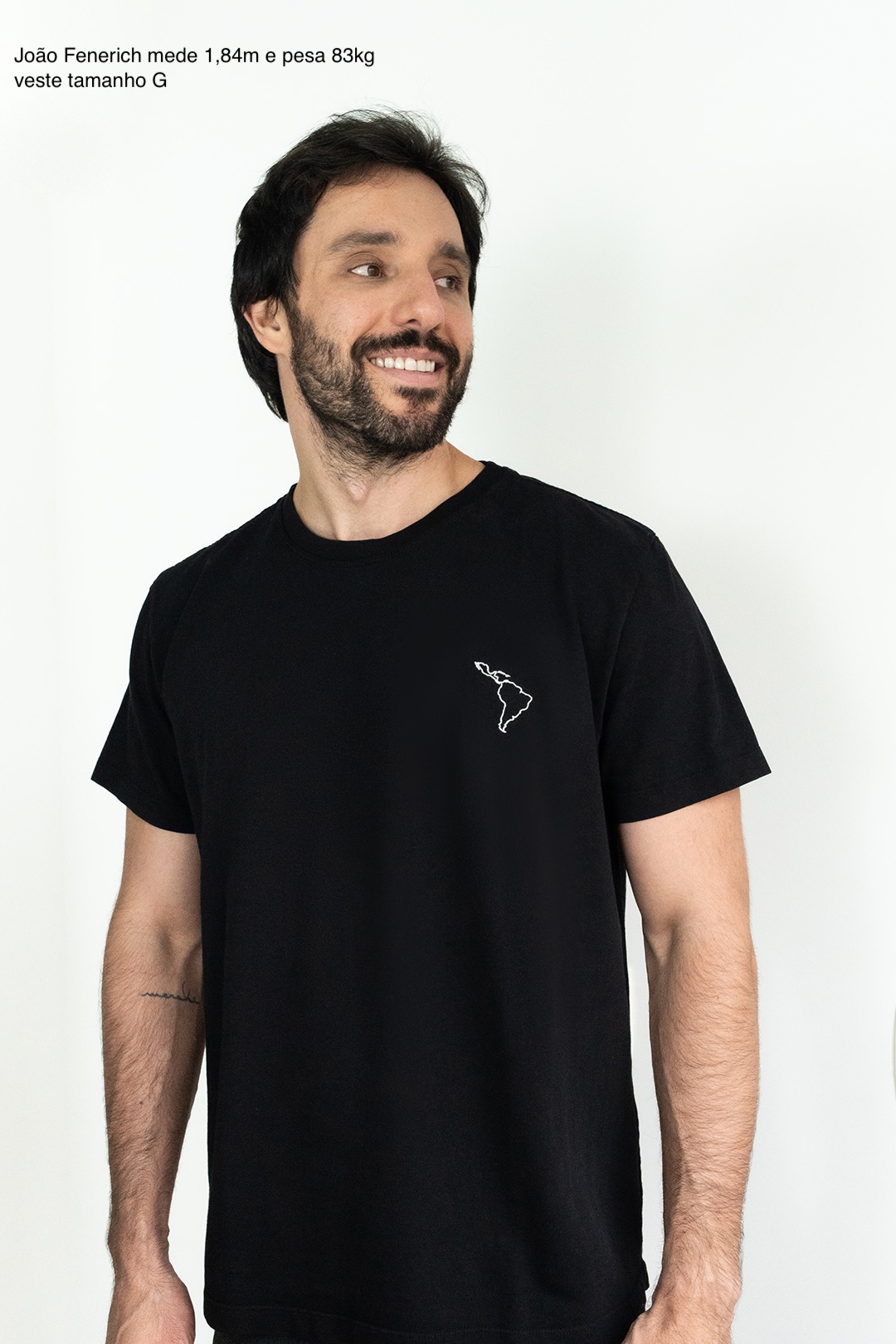 Camiseta malhão bordada MAPA preta - Imagem 2